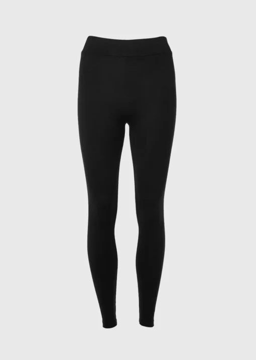 2 Pack Black Cotton Leggings