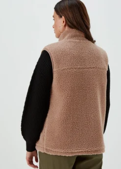Beige Borg Gilet