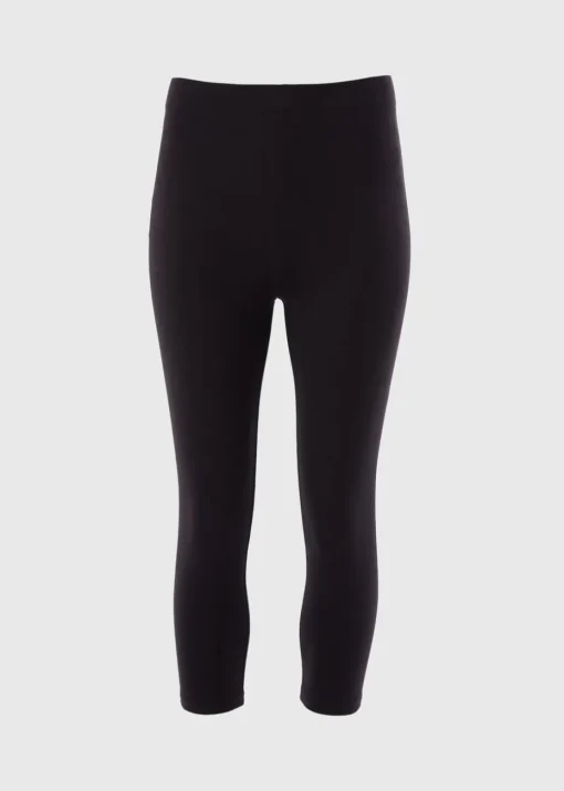 Black Cropped Leggings