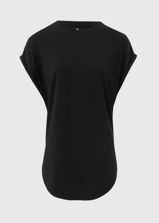 Black Longline T-Shirt