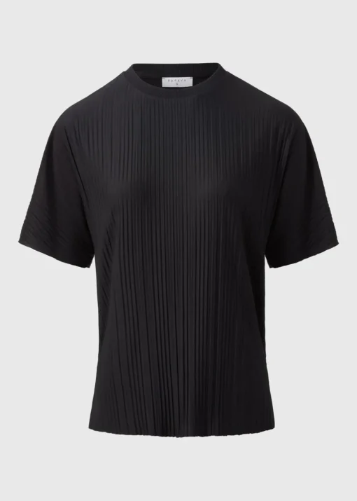 Black Plisse Co Ord T-Shirt