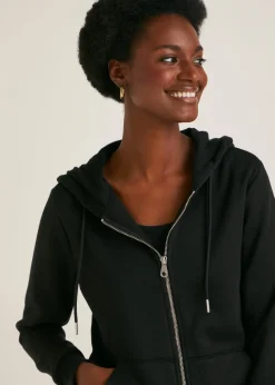 Black Zip Up Hoodie