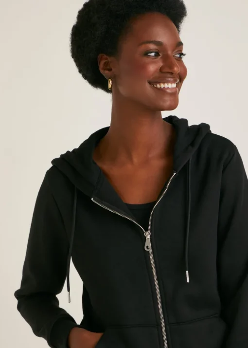 Black Zip Up Hoodie