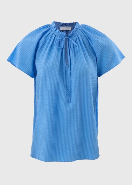 Blue Boho Blouse