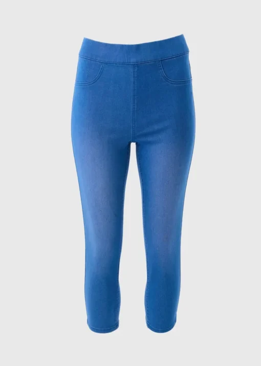 Blue Denim Rosie Cropped Jeggings