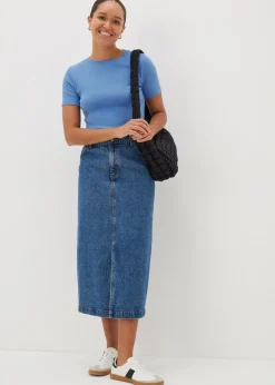 Blue Fitted T-Shirt
