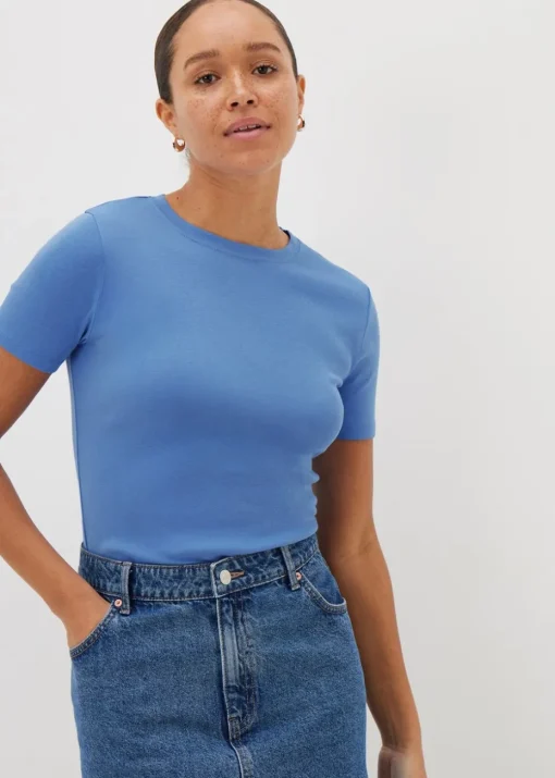 Blue Fitted T-Shirt