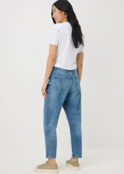 Blue Mid Wash Mom Style Jeans