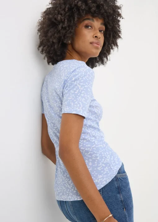 Blue Spot Fitted T-Shirt