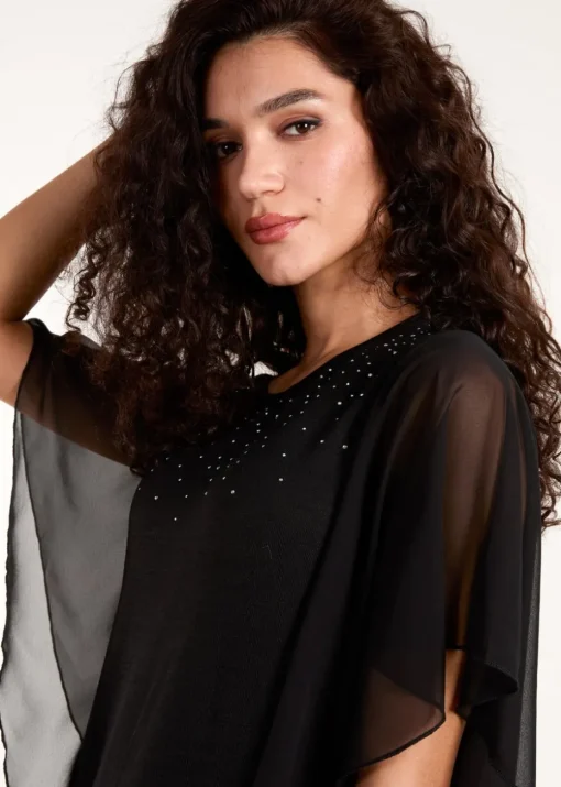 Blue Vanilla Black Diamante Tunic