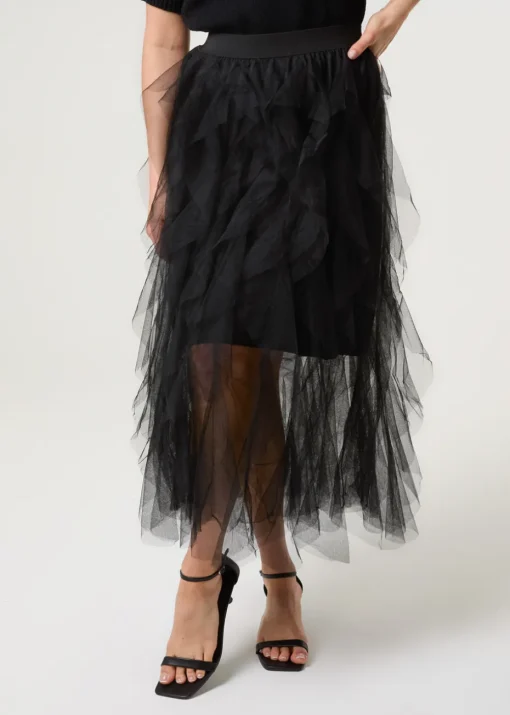 Blue Vanilla Black Layered Tulle Skirt