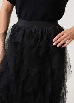 Blue Vanilla Black Layered Tulle Skirt