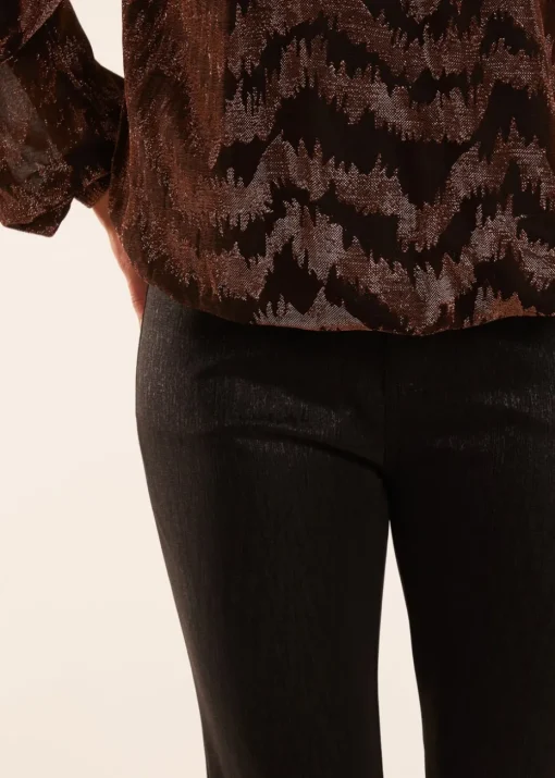 Blue Vanilla Black Mid Rise Cropped Straight Leg Jeans