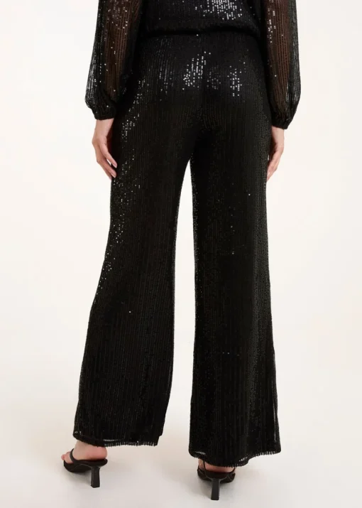 Blue Vanilla Black Sequin Trousers