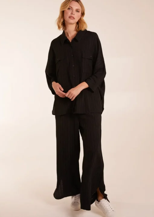 Blue Vanilla Black Shirt & Trousers Set