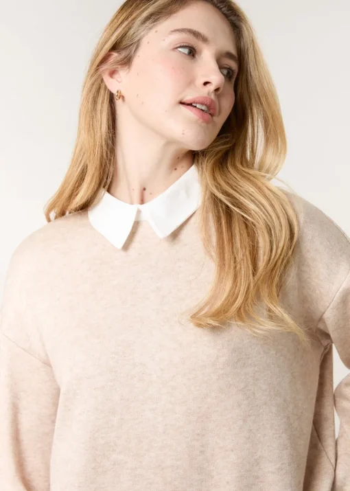 Blue Vanilla Brown 2in1 Cut & Sew Sweater