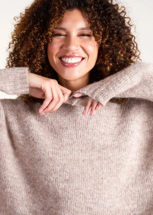 Blue Vanilla Brown Round Neck Jumper