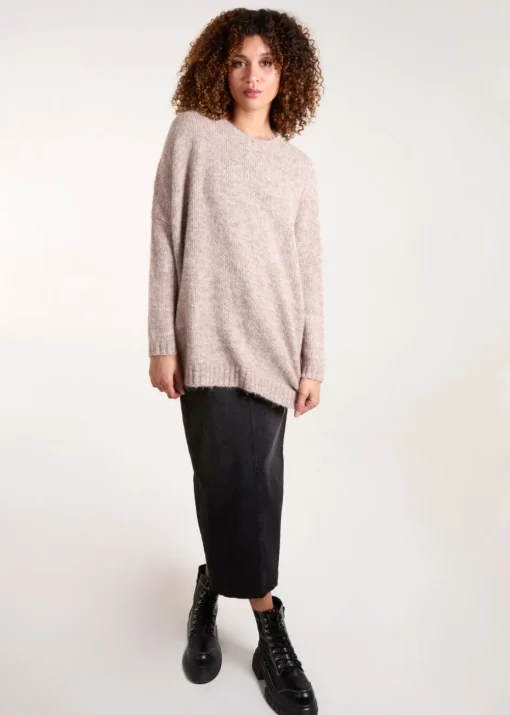 Blue Vanilla Brown Round Neck Jumper