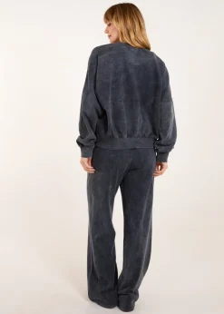 Blue Vanilla Charcoal Bomber Jacket & Jogger Set