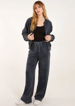 Blue Vanilla Charcoal Bomber Jacket & Jogger Set
