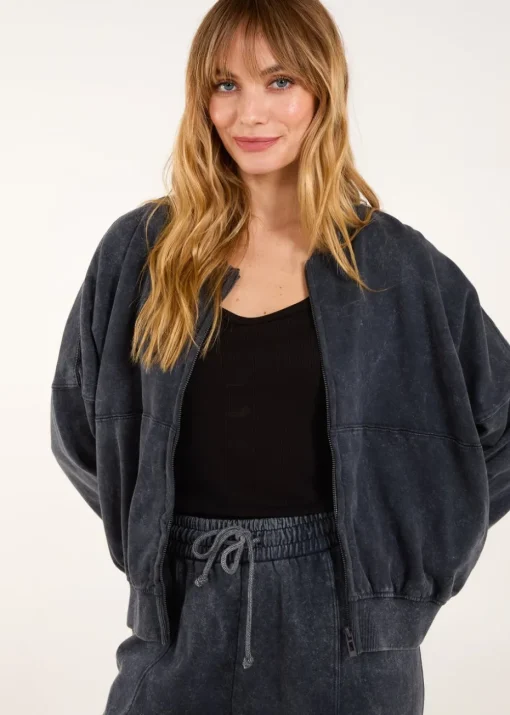 Blue Vanilla Charcoal Bomber Jacket & Jogger Set