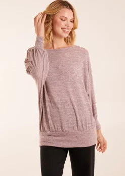 Blue Vanilla Cut And Sew Batwing Top