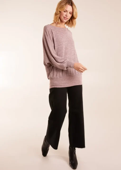 Blue Vanilla Cut And Sew Batwing Top