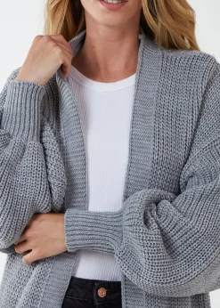 Blue Vanilla Edge to Edge Knitted Long Cardigan