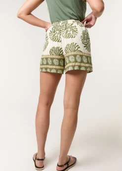 Blue Vanilla Khaki Elasticated Shorts