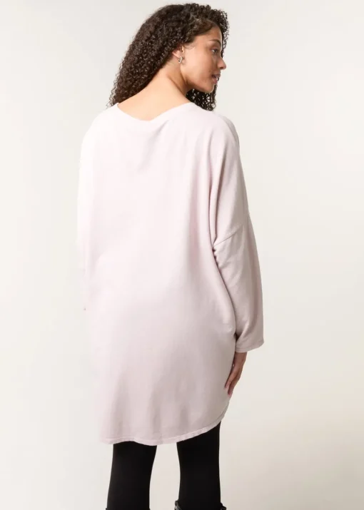 Blue Vanilla Pink Lace Bow Sweat Top