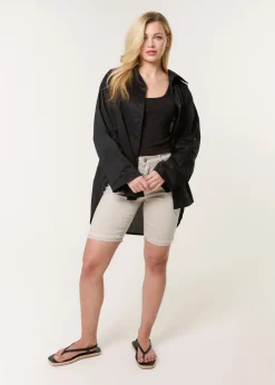 Blue Vanilla Sand Denim Knee Length Shorts