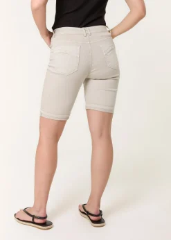 Blue Vanilla Sand Denim Knee Length Shorts