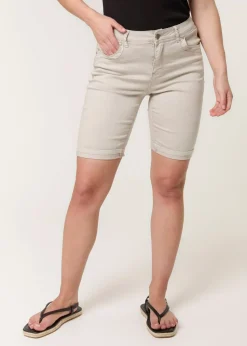 Blue Vanilla Sand Denim Knee Length Shorts