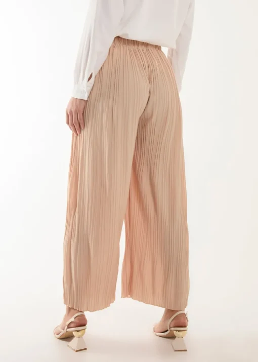 Blue Vanilla Stone Pleated Trousers