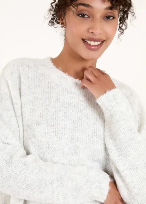 Blue Vanilla Stone Round Neck Jumper