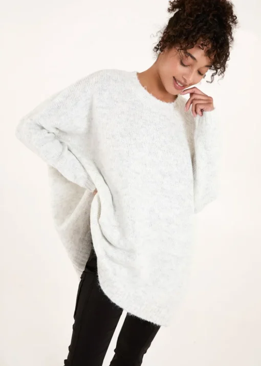 Blue Vanilla Stone Round Neck Jumper