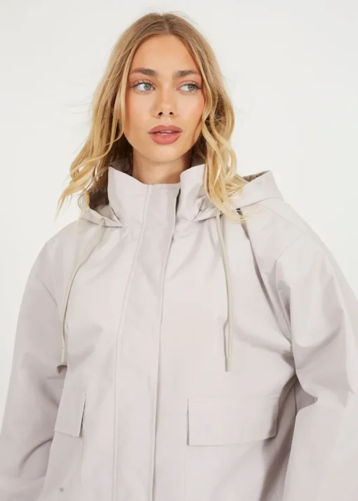 Brave Soul Stone Short Coated Jacket