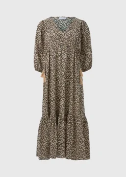 Brown Animal Print Dress
