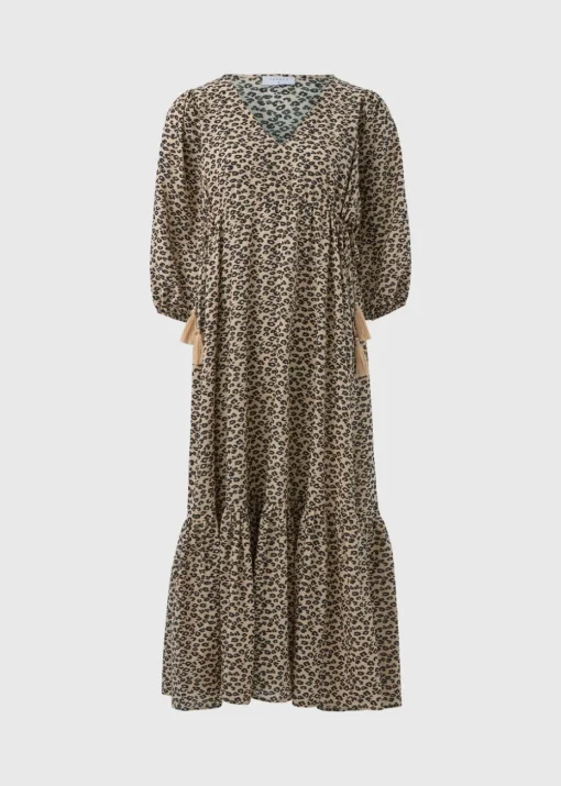 Brown Animal Print Dress