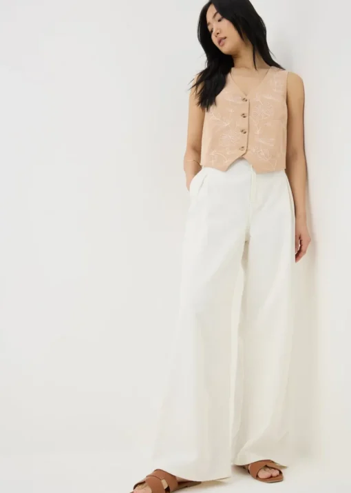 Brown Embroidered Waistcoat