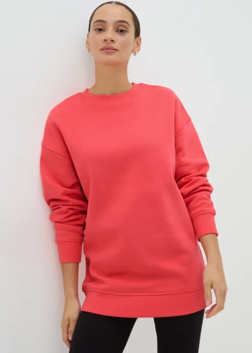 Coral Longline Sweatshirt
