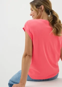 Coral Short Sleeve Top