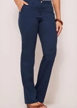 Cotton Traders Dark Blue Everyday Straight Leg Trousers