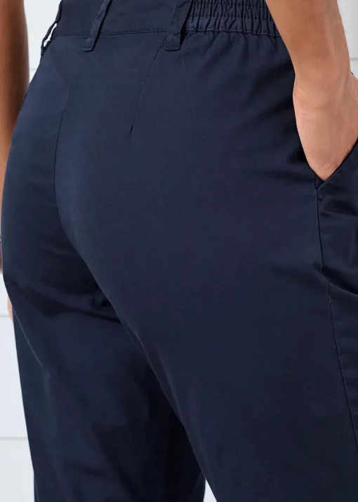 Cotton Traders Dark Blue Everyday Straight Leg Trousers