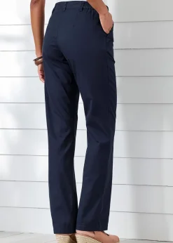 Cotton Traders Dark Blue Everyday Straight Leg Trousers