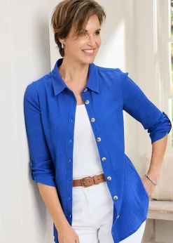 Cotton Traders Indigo Cotton Shirt