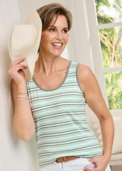 Cotton Traders Mint 2 Piece Jersey Cardigan & Vest Set