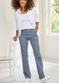 Cotton Traders Pale Blue Everyday Straight Leg Trousers
