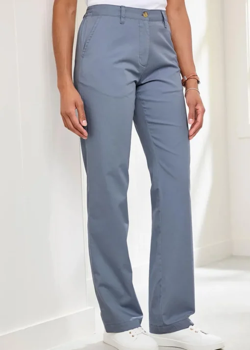 Cotton Traders Pale Blue Everyday Straight Leg Trousers