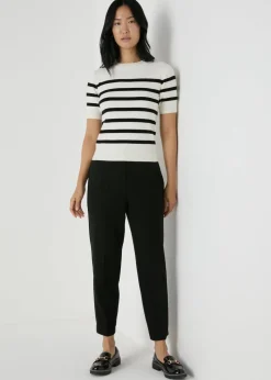 Et Vous black Regular Length Tapered Trousers